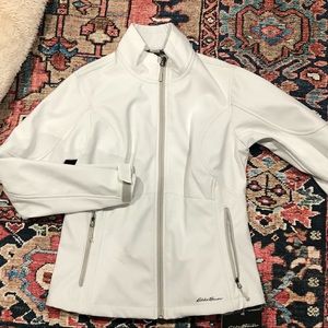 Women’s Eddie Bauer Windfoil Elite Jacket, white gray